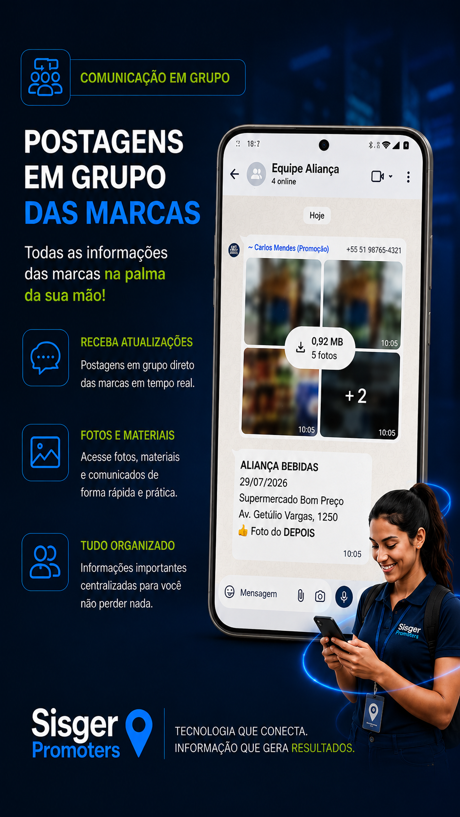 Postagem em Grupos