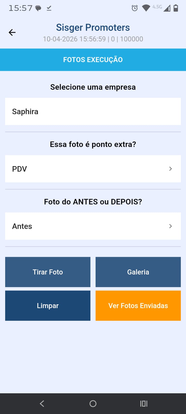 Fotos de Execução
