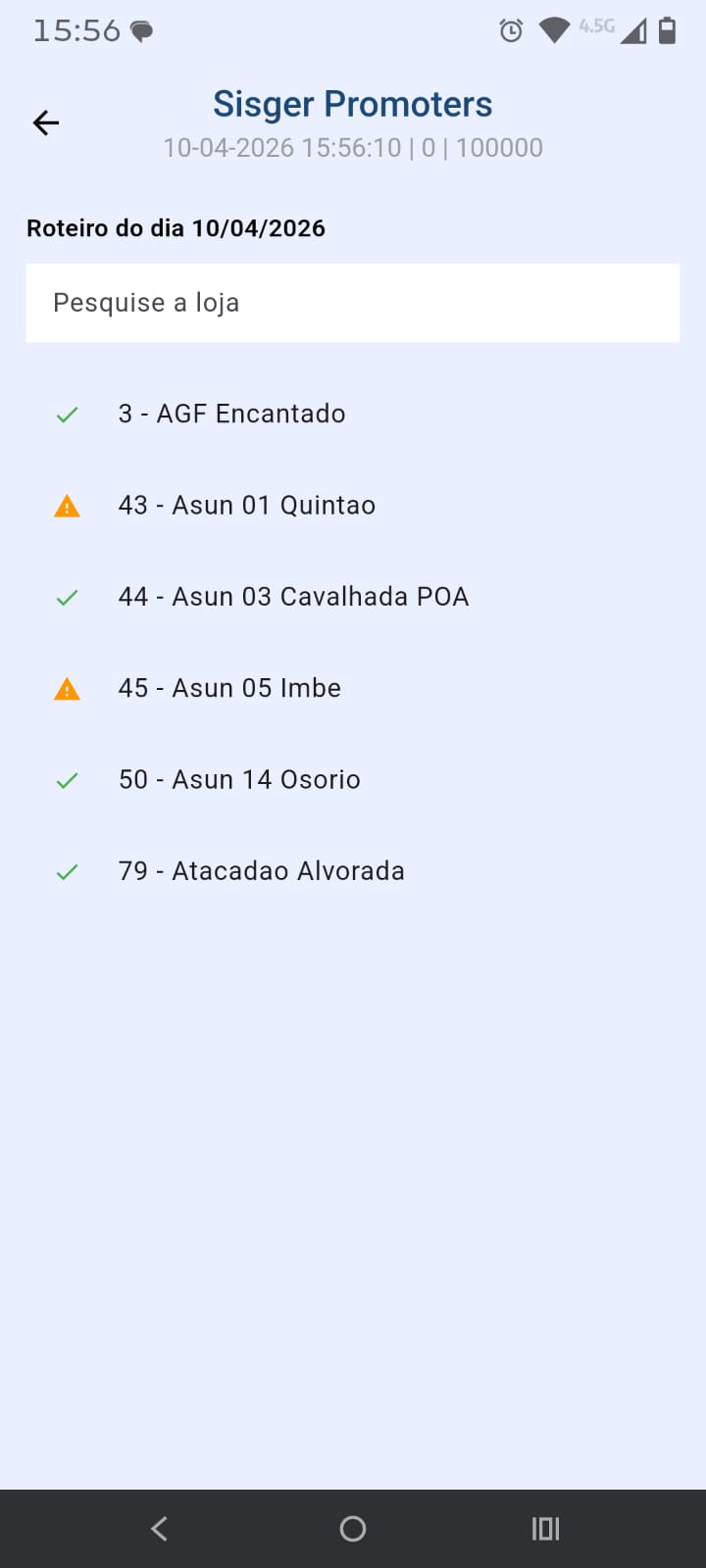 Roteiro do Dia
