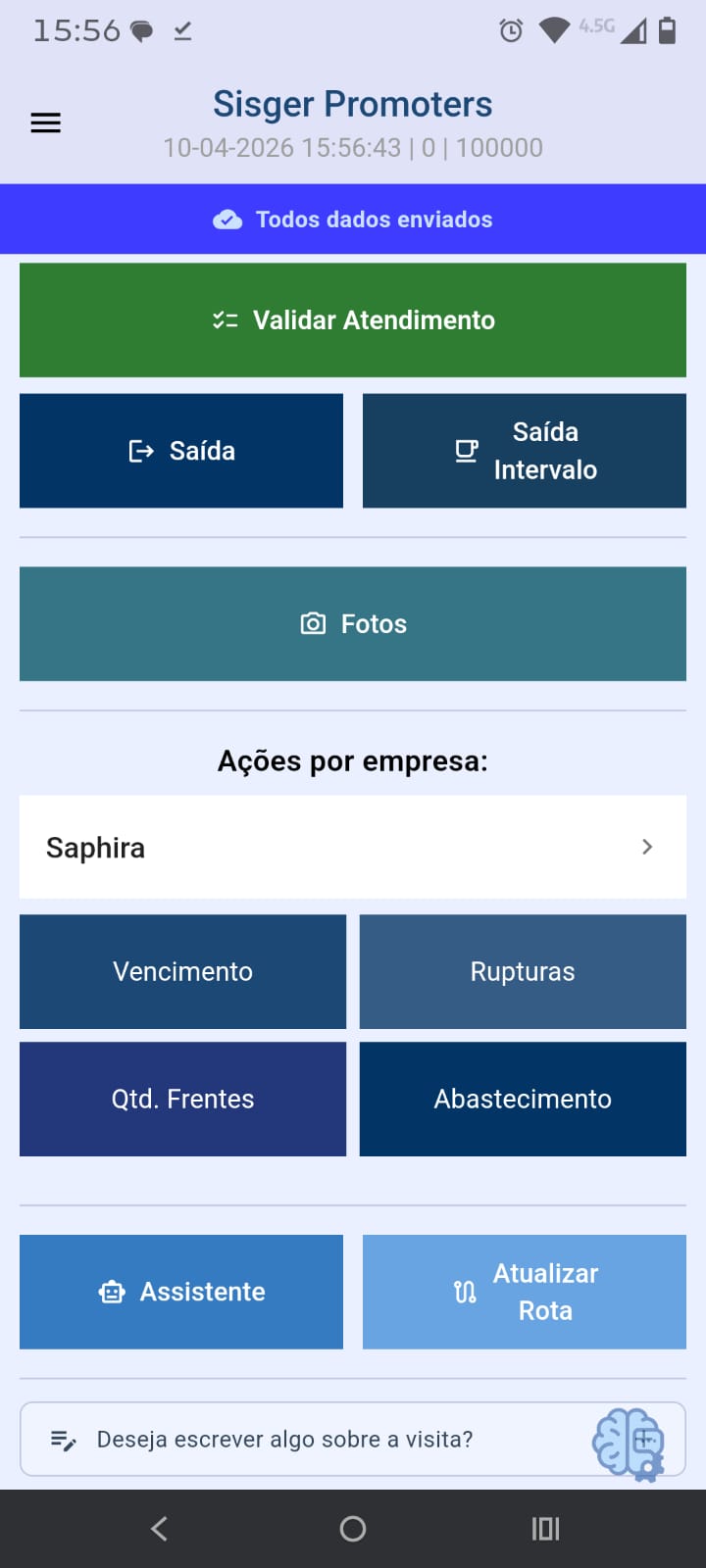 Visita em Andamento